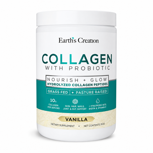 Vanilla Collagen Peptides with Probiotics | Grass-fed